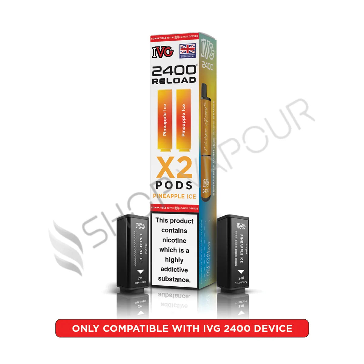 Pineapple Ice Reload Prefilled Pods by IVG 2400