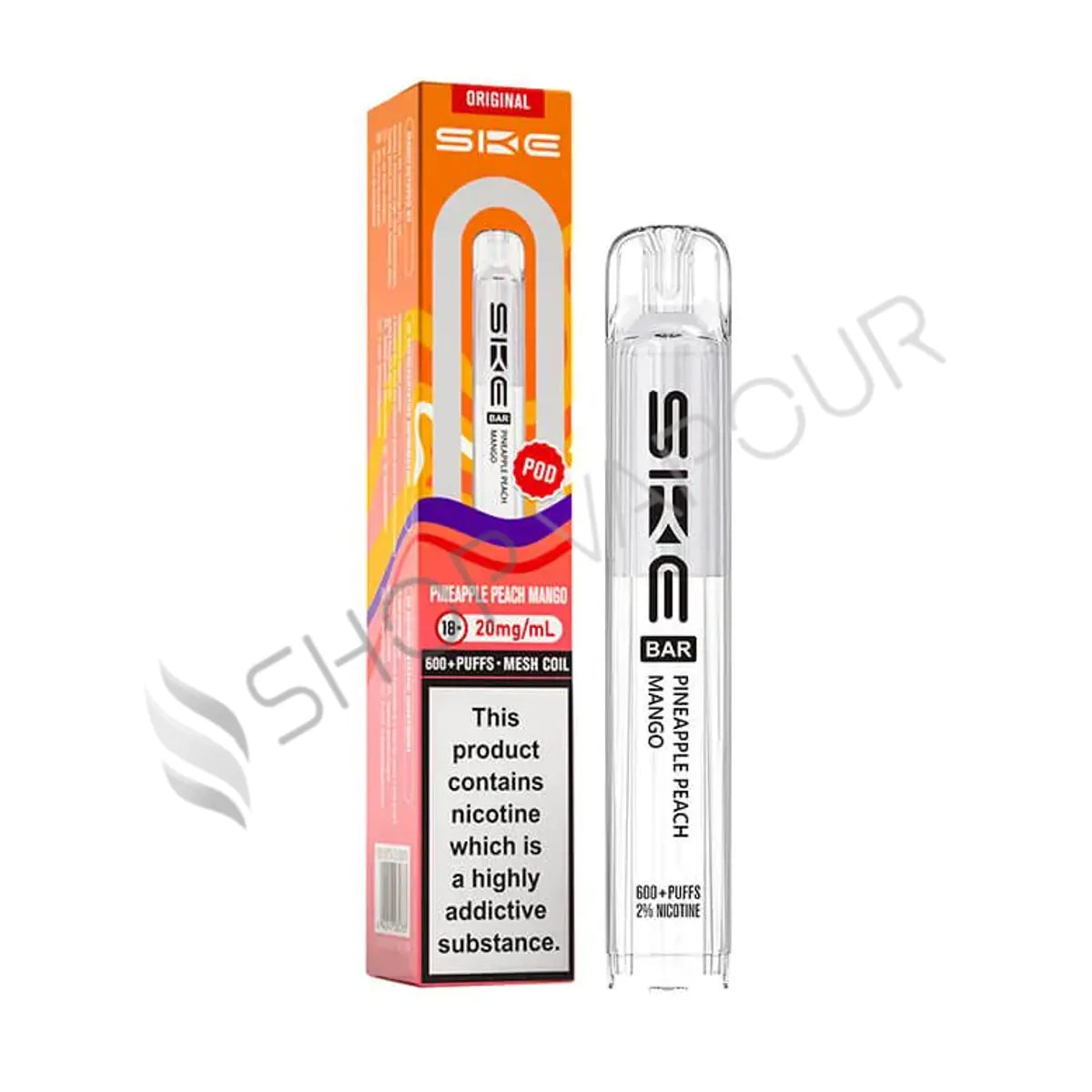 Pineapple Peach Mango Crystal 600 Prefilled Pods by SKE