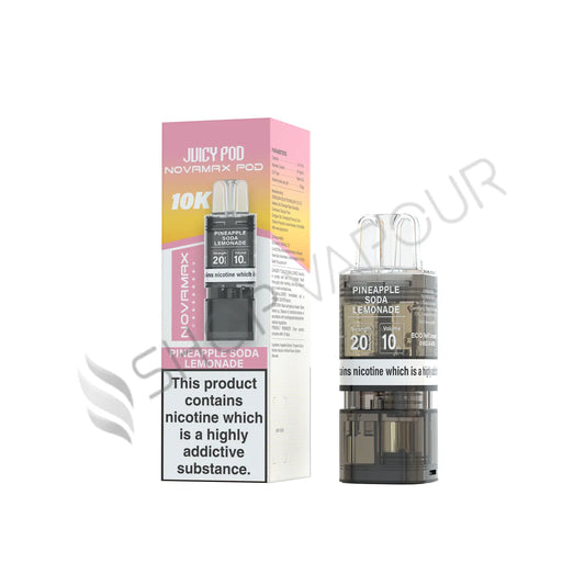 Pineapple Soda Lemonade Novamax 10K Prefilled Pod & Refill by Juicy Pod