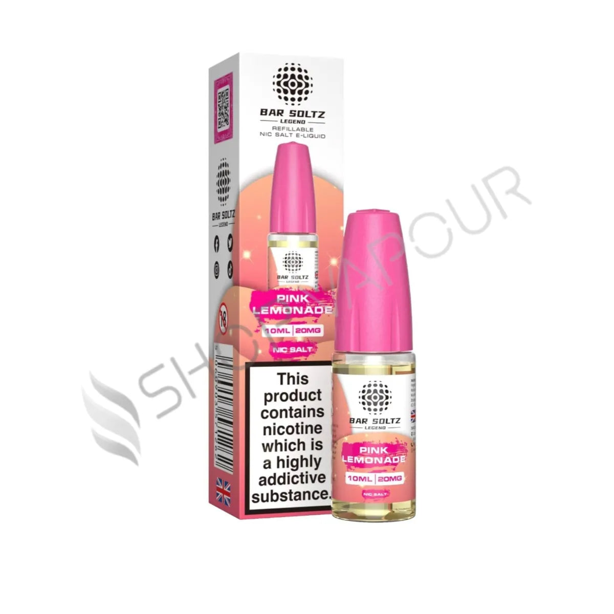 Pink Lemonade Nic Salt E-Liquid by Bar Soltz Legend