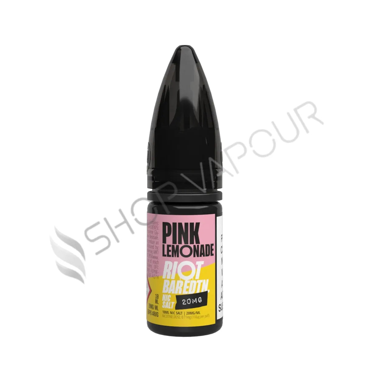 Pink Lemonade Nic Salt E-Liquid by Riot Bar Edition