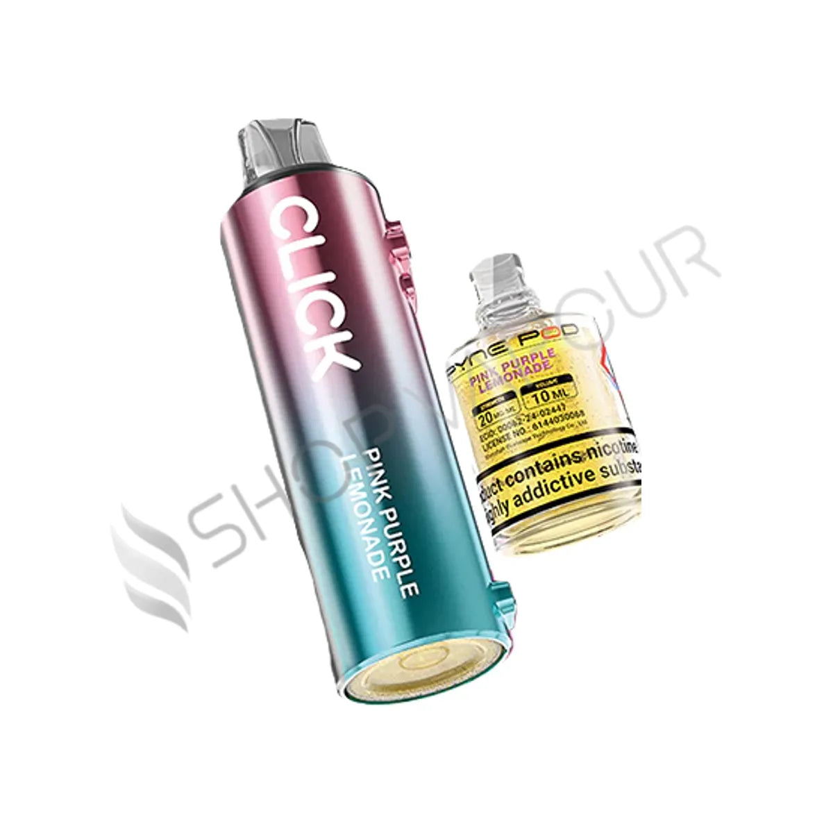 Pink Purple Lemonade Click 10K Pod & Bottle by Pyne Pod