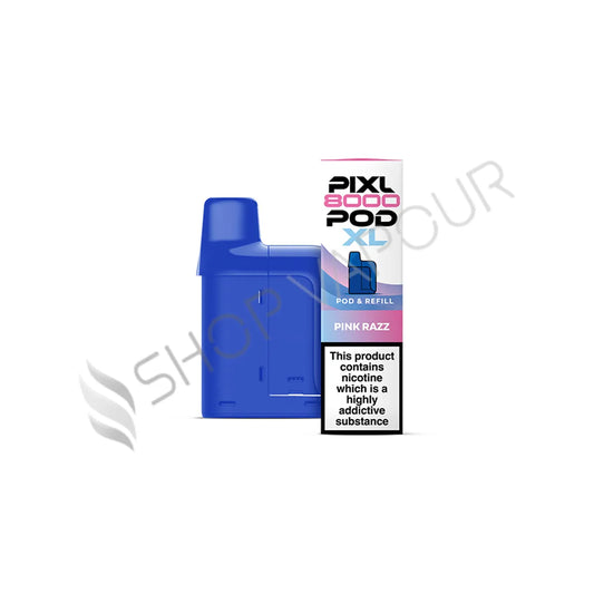 Pink Razz Pixl 8000 Prefilled Pod & Refill by Pixl
