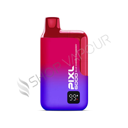 PIXL 6000 Disposable Vape Kit - Blueberry Cherry Cranberry - Red and Purple