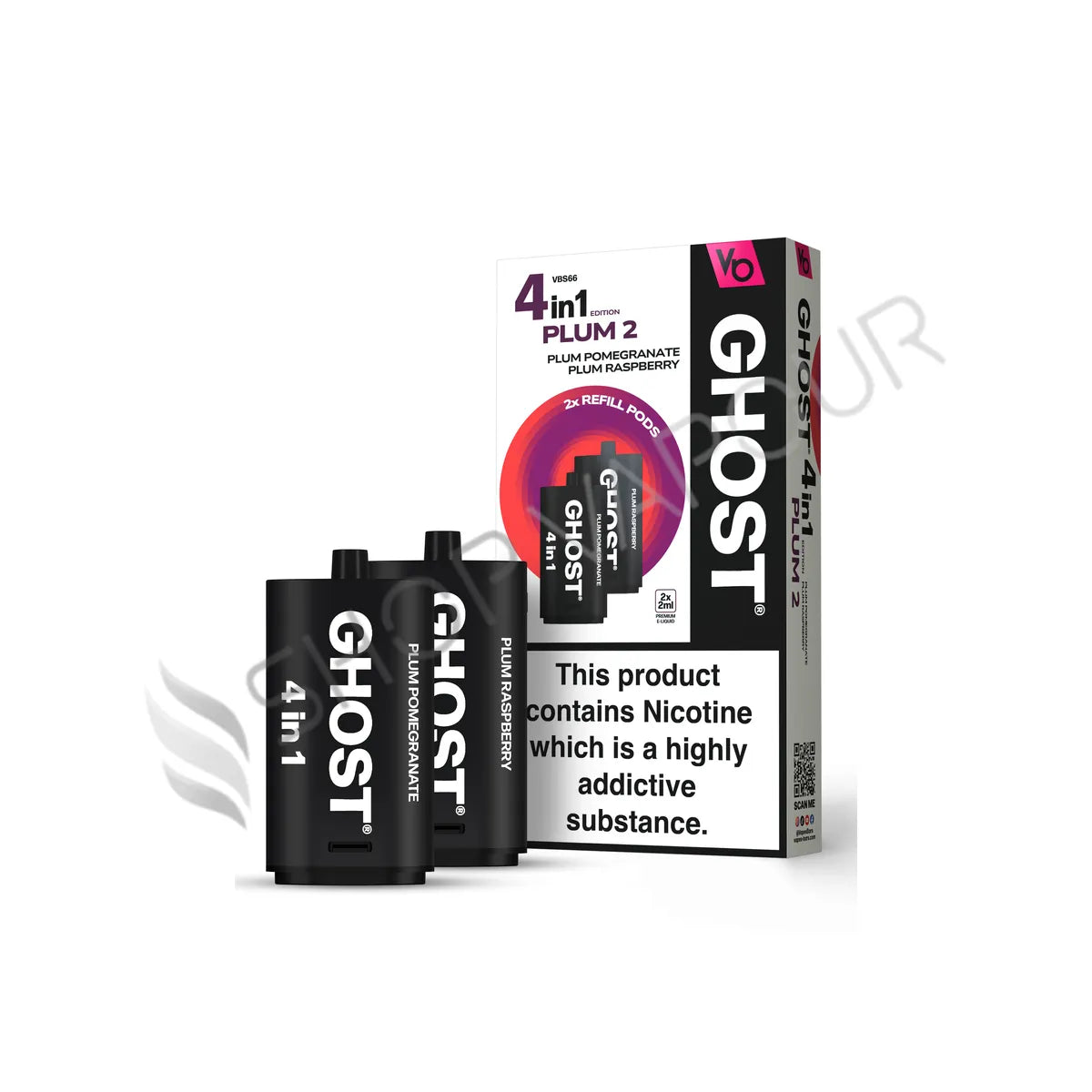 Plum Edition 2 Ghost 4 in 1 Prefilled Pods by Vapes Bars