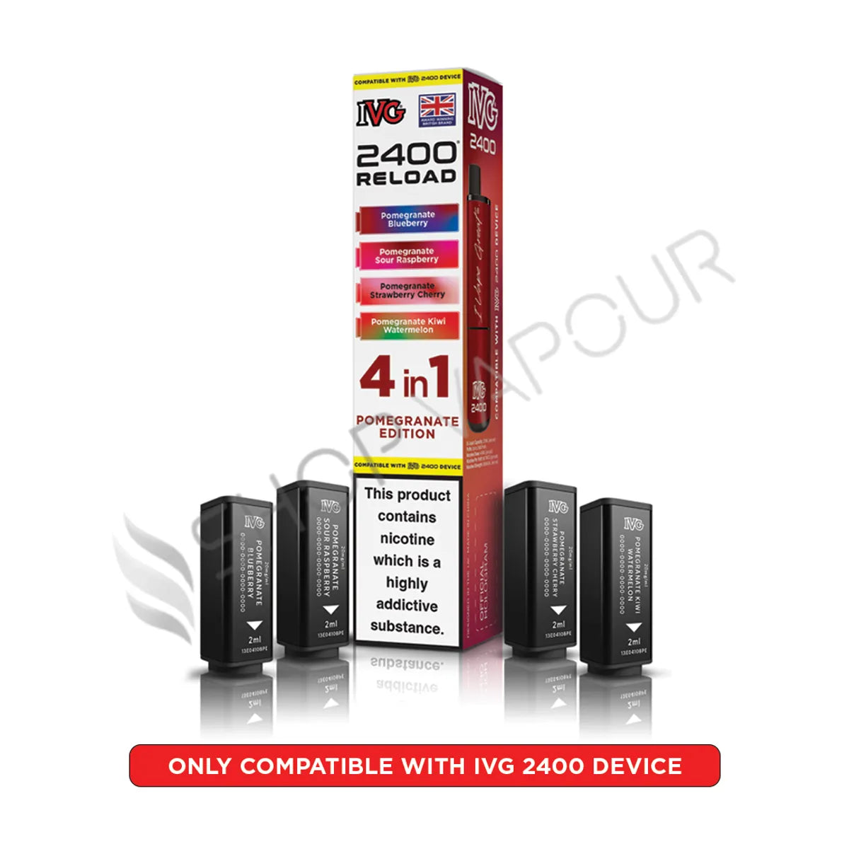 Pomegranate Edition Reload Prefilled Pods by IVG 2400