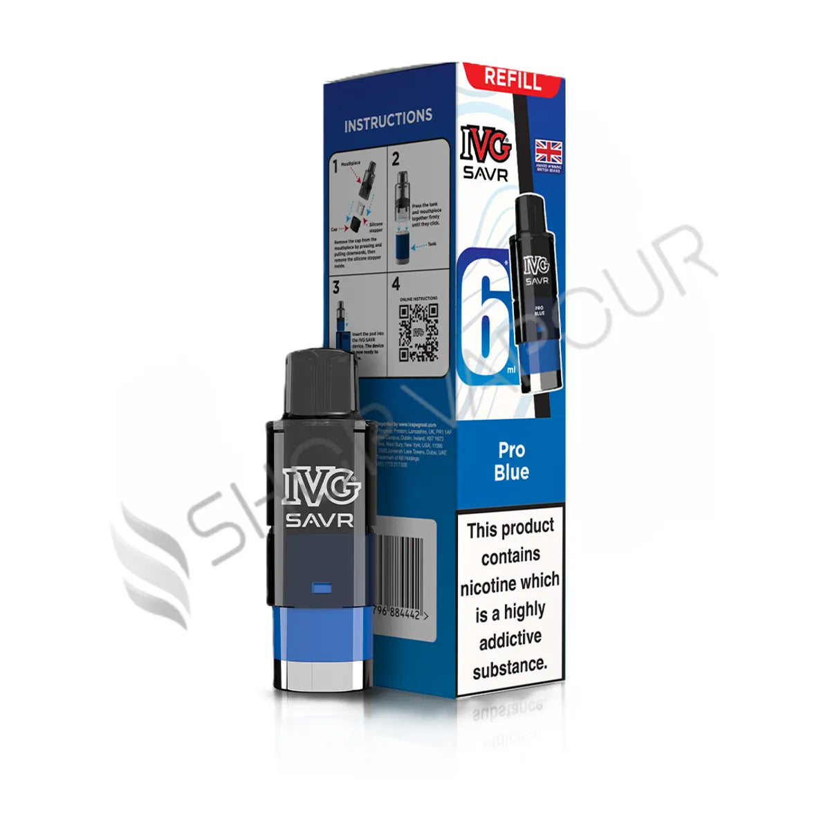 Pro Blue SAVR Prefilled Pod & Refill by IVG