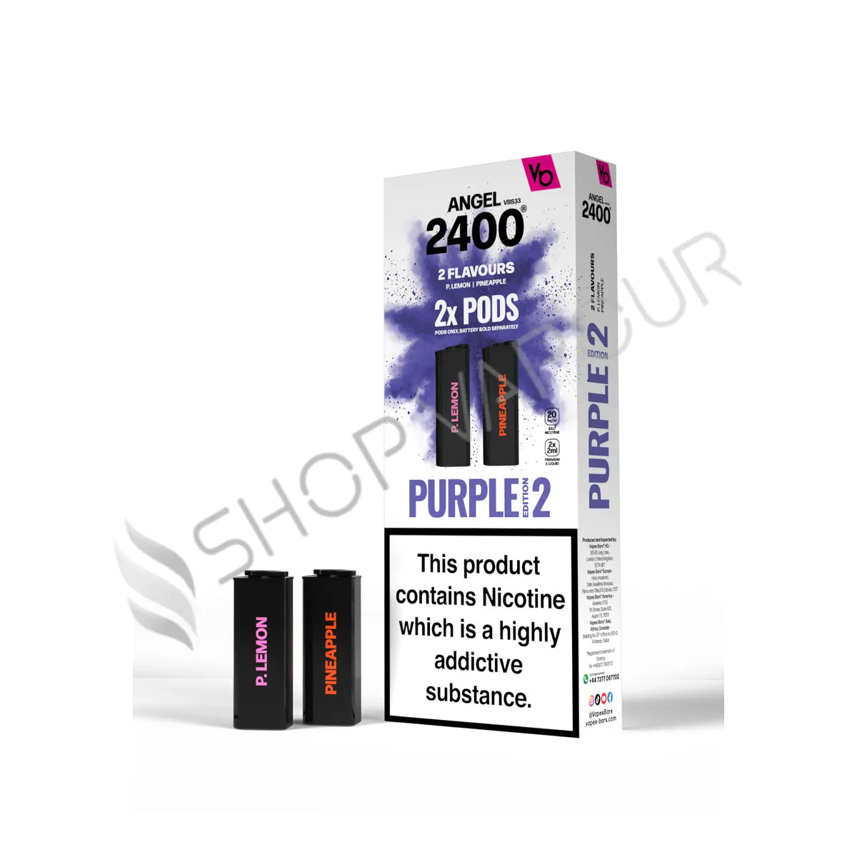 Purple Edition 2 Angel 2400 Prefilled Pods by Vapes Bars