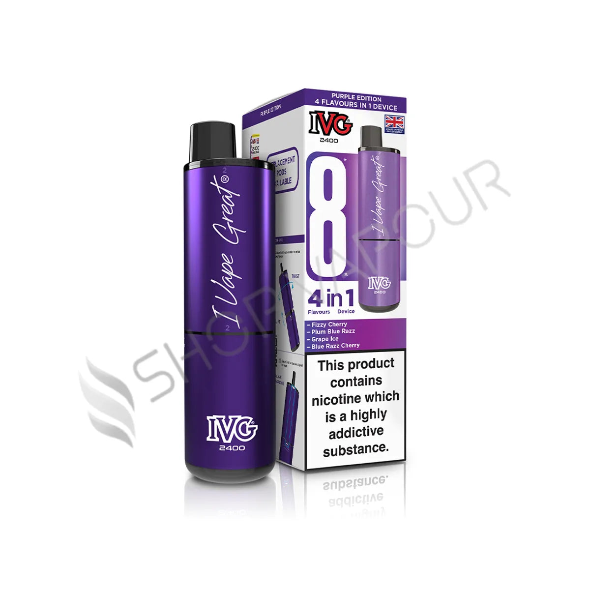Purple Edition IVG 2400 Prefilled Pod Kit