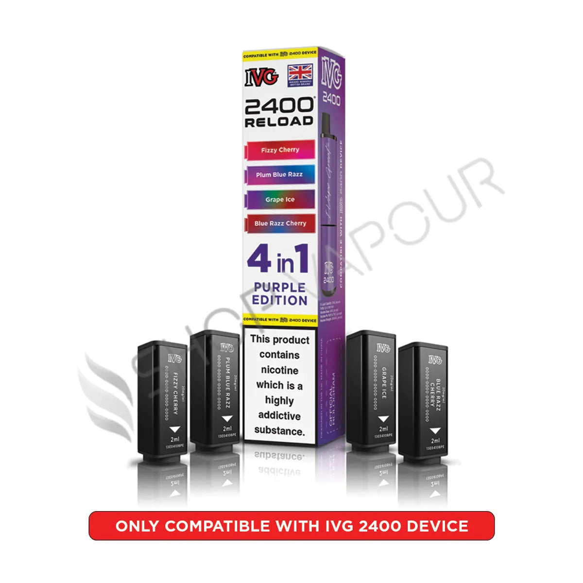Purple Edition Reload Prefilled Pods by IVG 2400
