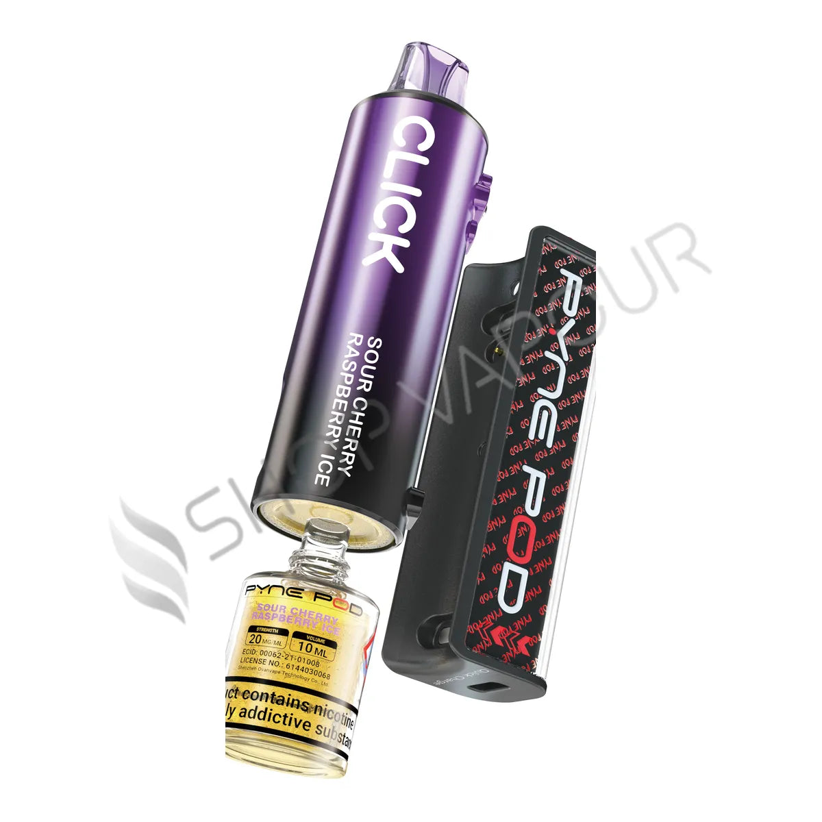 Pyne Pod Click 50K Prefilled Pod Kit - Sour Cherry Raspberry Ice