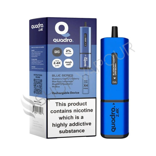 Quadro 2.4K Prefilled Pod Kit - Blue Series