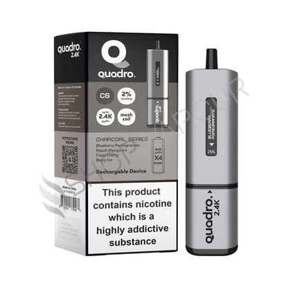 Quadro 2.4K Prefilled Pod Kit - Charcoal Series