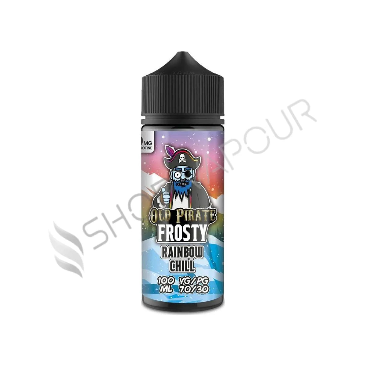 Rainbow Chill 100ml Shortfill E-Liquid by Old Pirate Frosty