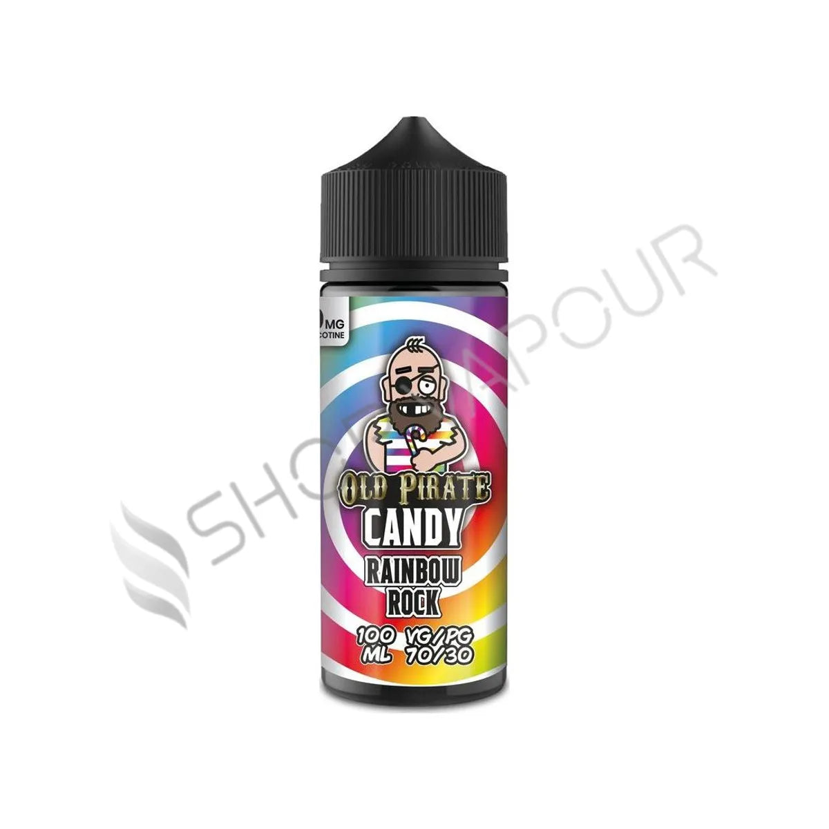 Rainbow Rock 100ml Shortfill E-Liquid by Old Pirate Candy