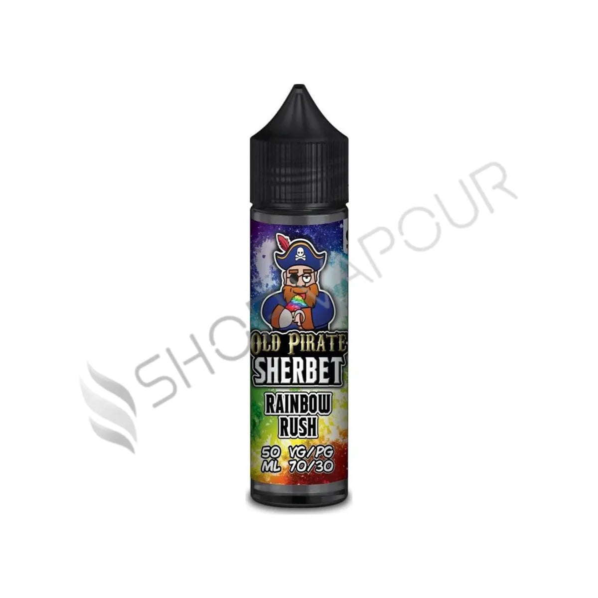 Rainbow Rush 50ml Shortfill E-Liquid by Old Pirate Sherbet