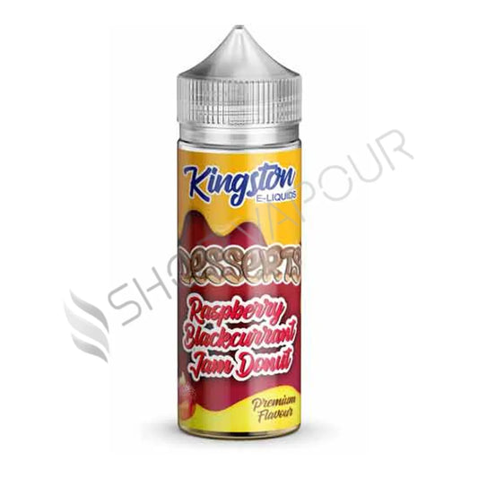 Raspberry Blackcurrant Jam Donut 100ml Shortfill E-Liquid by Kingston Desserts