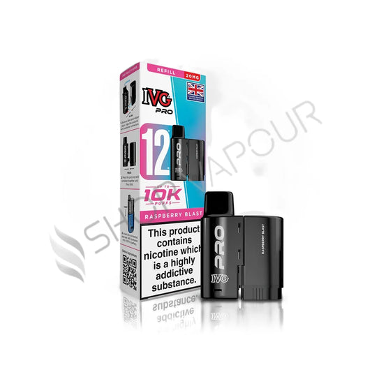 Raspberry Blast Pro 12 Prefilled Pod & Refill by IVG
