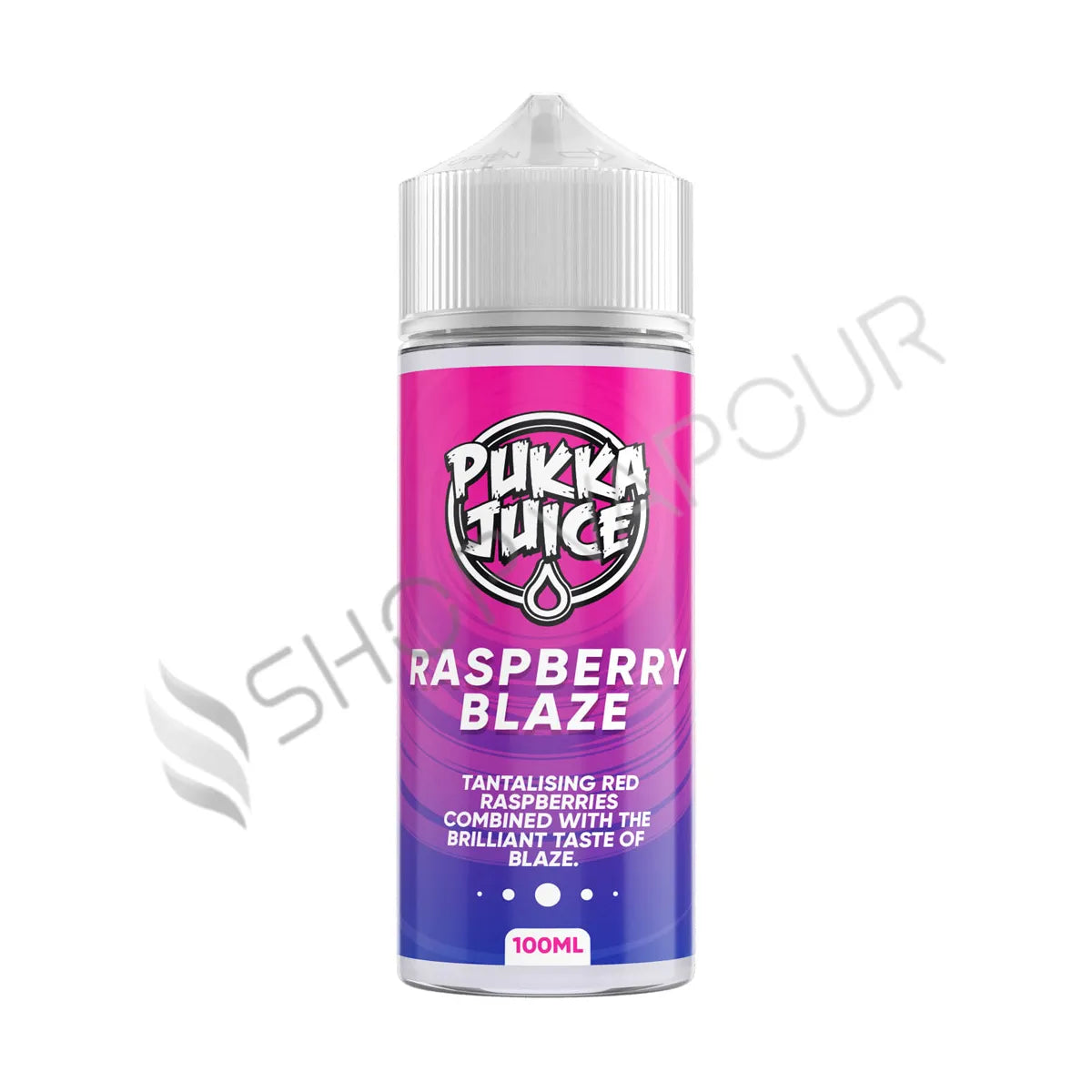 Raspberry Blaze 100ml Shortfill E-Liquid by Pukka Juice