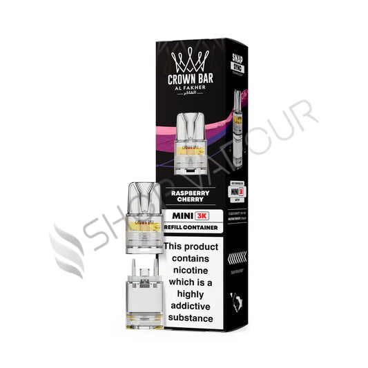 Raspberry Cherry Crown Bar Mini 3K Prefilled Pod & Refill by Al Fakher