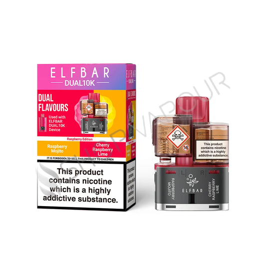 Raspberry Edition Dual 10K Prefilled Pod & Refill by Elf Bar