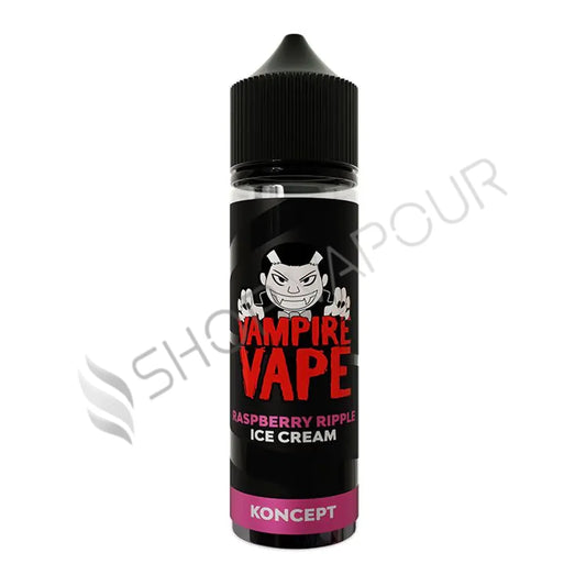 Raspberry Ripple Ice Cream 50ml Shortfill E-liquid by Vampire Vape Koncept