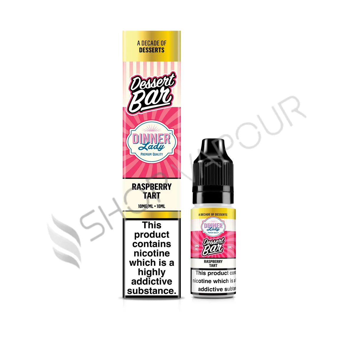 Raspberry Tart Nic Salt E-Liquid by Dinner Lady Dessert Bar Salts