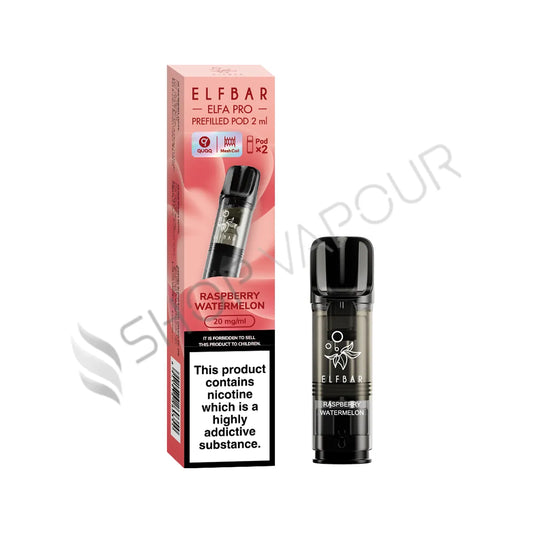 Raspberry Watermelon Elfa Pro Prefilled Pods by Elf Bar