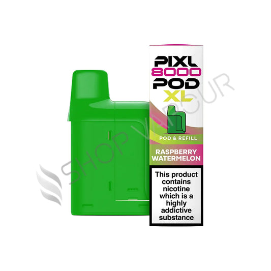 Raspberry Watermelon Pixl 8000 Prefilled Pod & Refill by Pixl