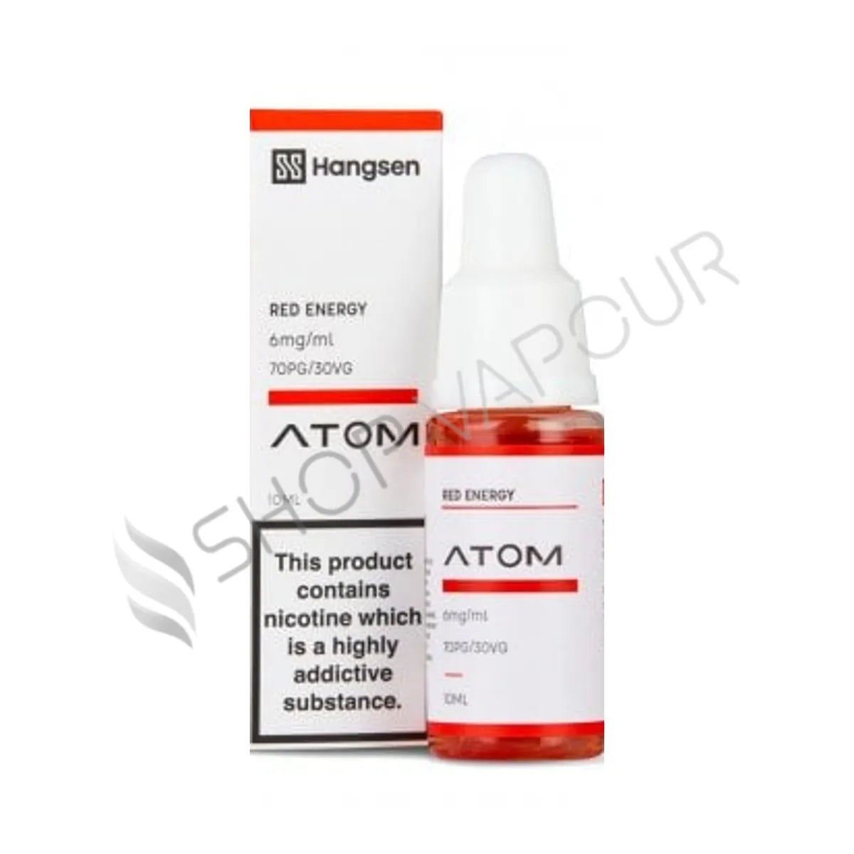 Red Energy 10ml E-Liquid by Hangsen Atom