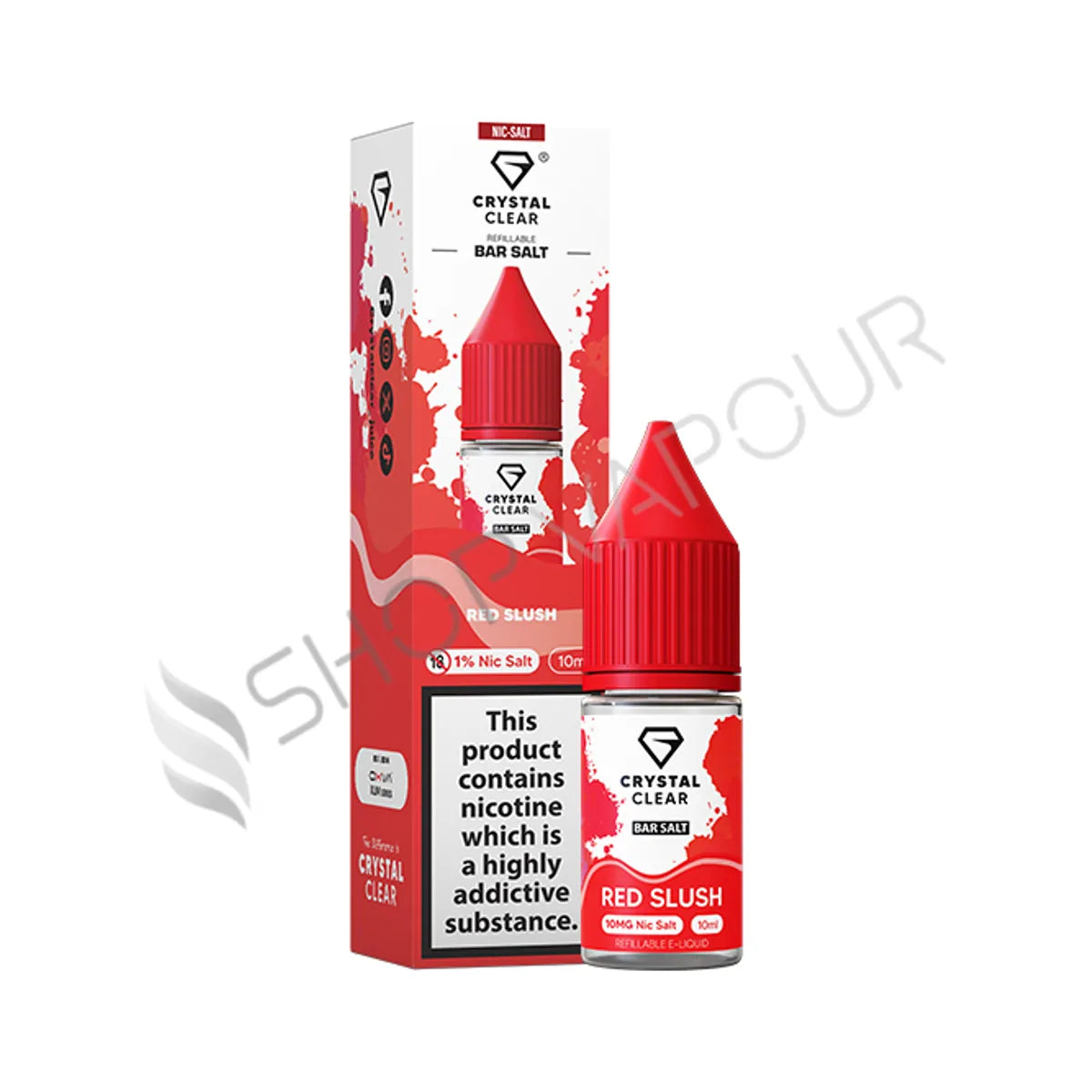 Red Slush Bar Salts Nic Salt by Crystal Clear