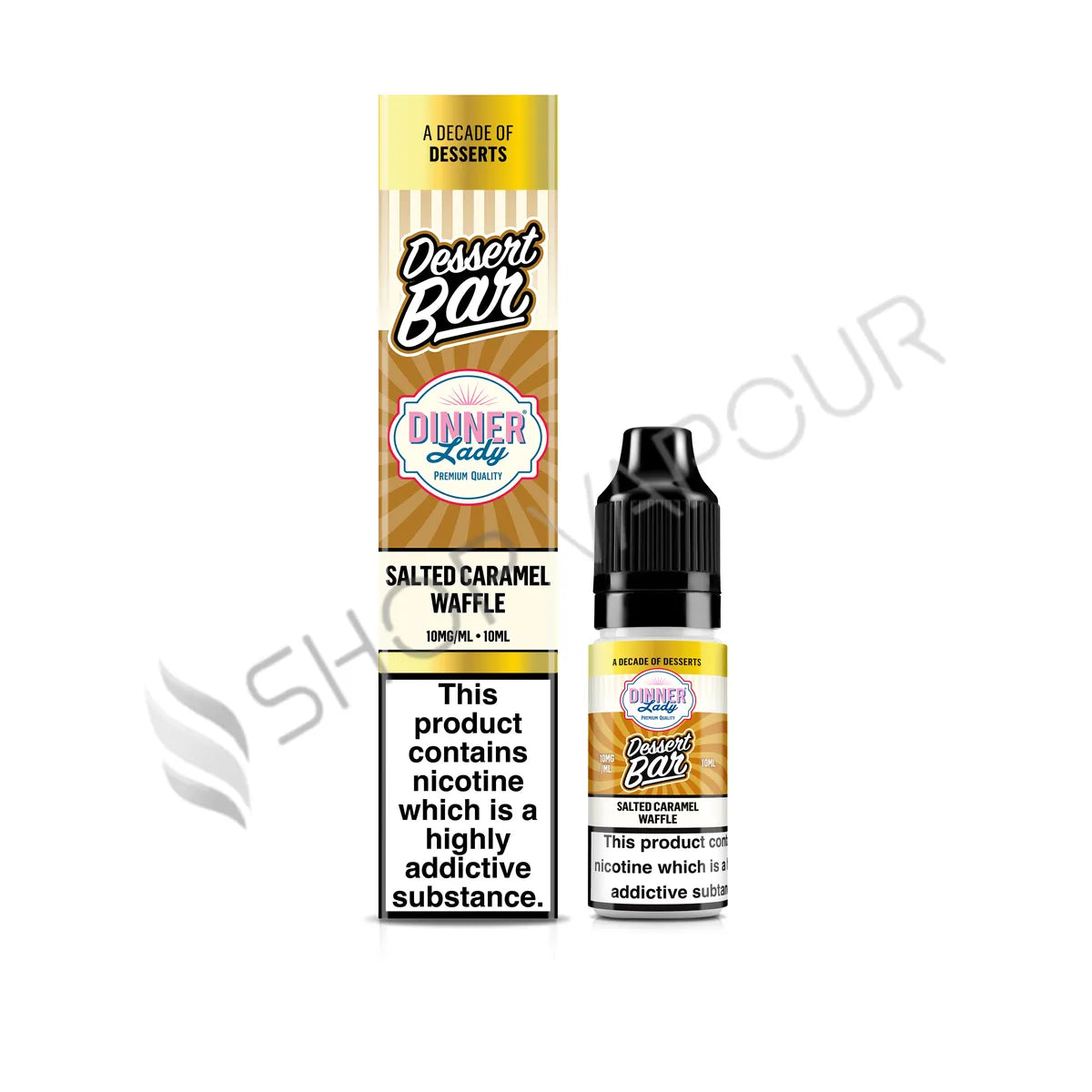 Salted Caramel Waffle Nic Salt E-Liquid by Dinner Lady Dessert Bar Salts