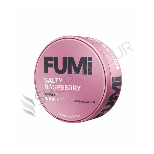 Salty Raspberry Nicotine Pouches by FUMI - Regular