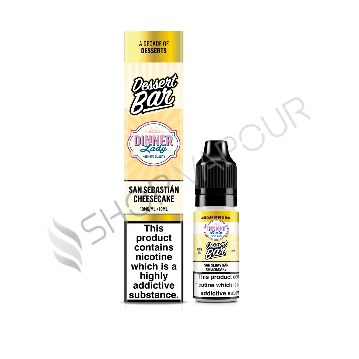 San Sebastian Cheesecake Nic Salt E-Liquid by Dinner Lady Dessert Bar Salts