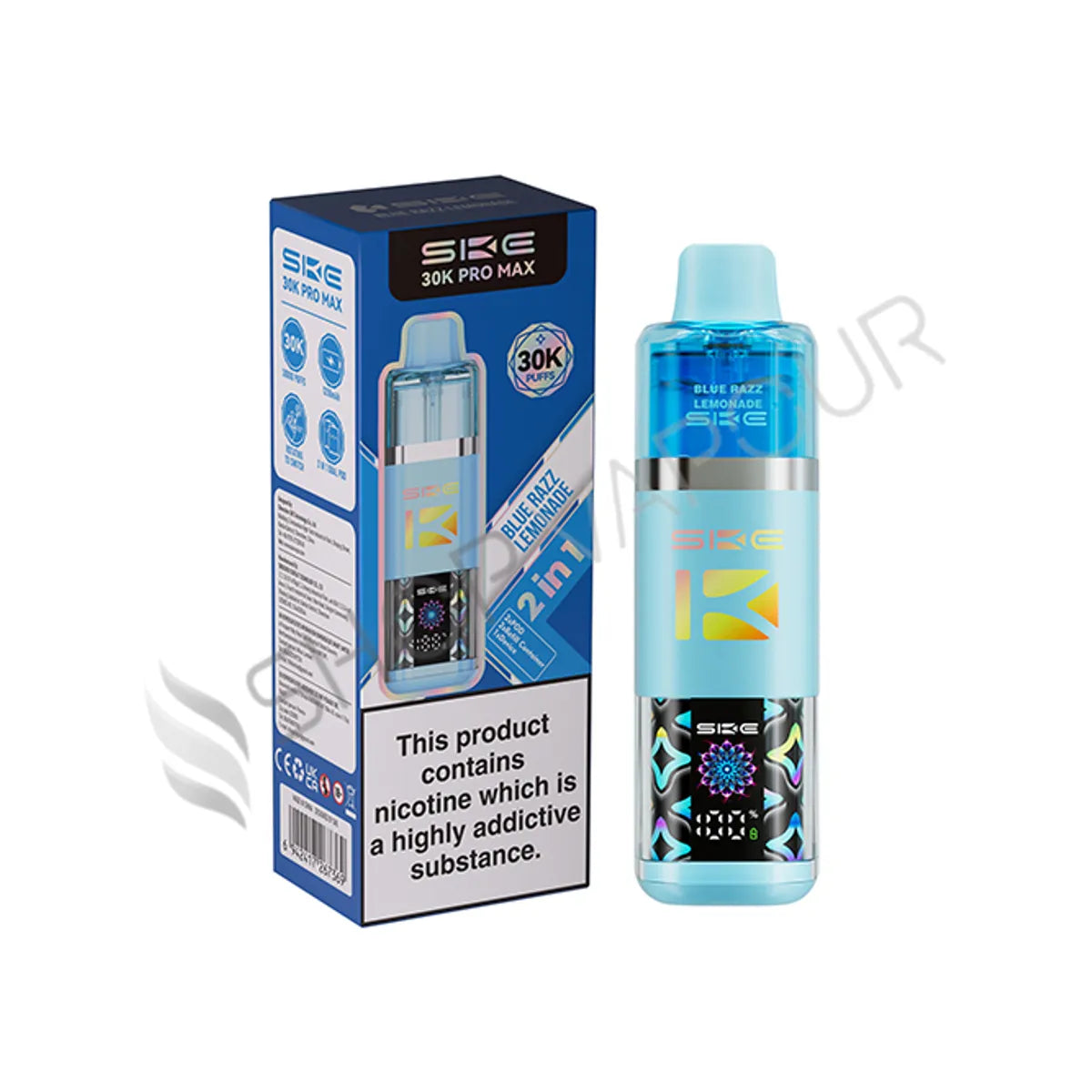SKE Crystal 30K Pro Max Prefilled Pod Kit - Blue Razz Lemonade
