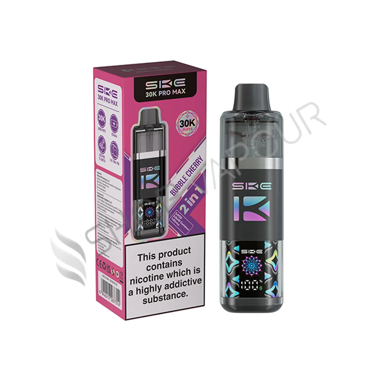 SKE Crystal 30K Pro Max Prefilled Pod Kit - Bubble Cherry