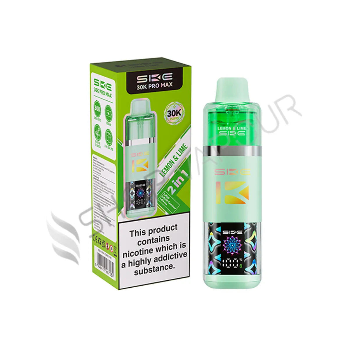 SKE Crystal 30K Pro Max Prefilled Pod Kit - Lemon & Lime