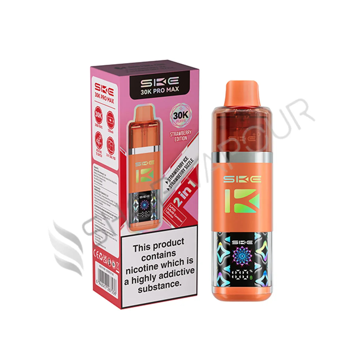 SKE Crystal 30K Pro Max Prefilled Pod Kit - Strawberry Edition