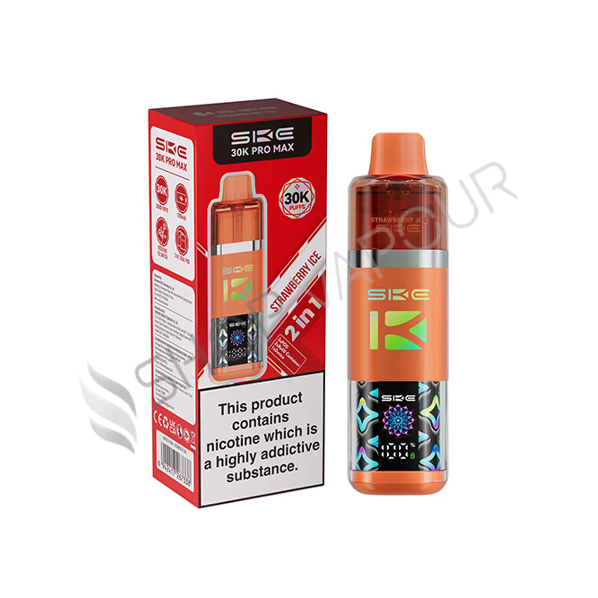 SKE Crystal 30K Pro Max Prefilled Pod Kit - Strawberry Ice