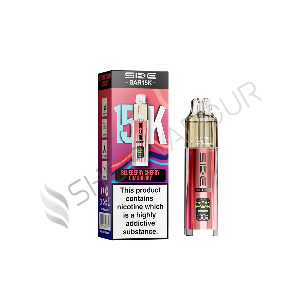 SKE Bar 15K Prefilled Pod Kit - Blueberry Cherry Cranberry