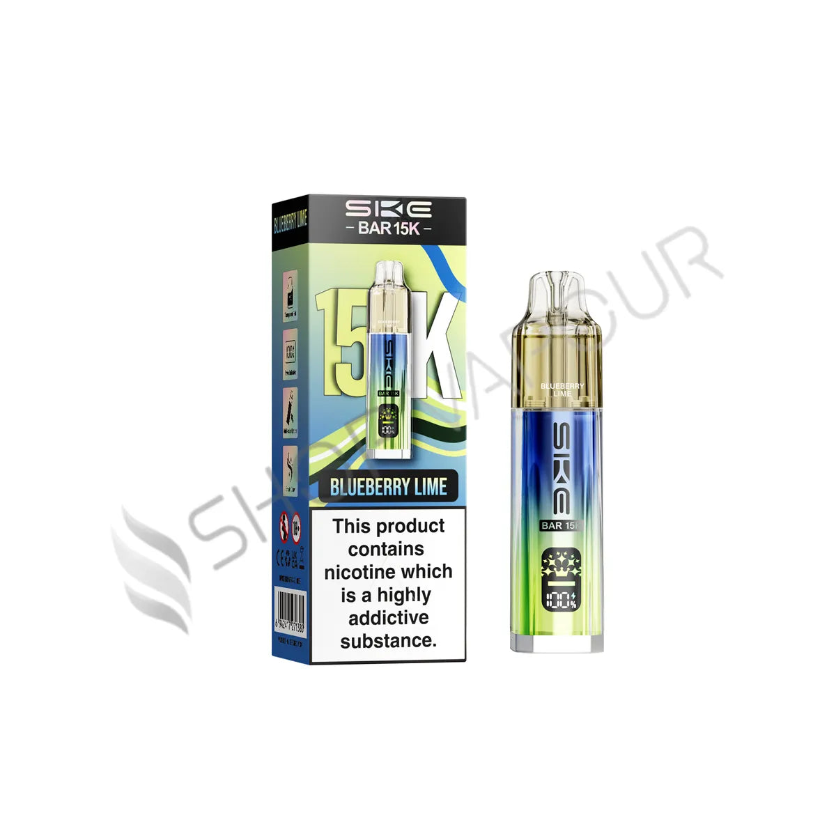 SKE Bar 15K Prefilled Pod Kit - Blueberry Lime