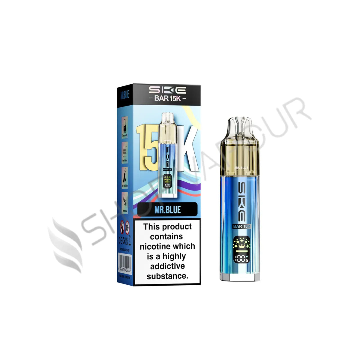 SKE Bar 15K Prefilled Pod Kit - Mr Blue