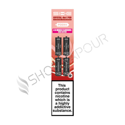 SKE Crystal 4 in 1 Prefilled Vape Pods - Rose Edition