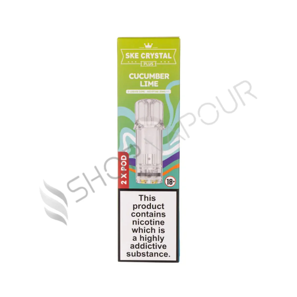 Cucumber Lime Crystal Plus Prefilled Pods by SKE