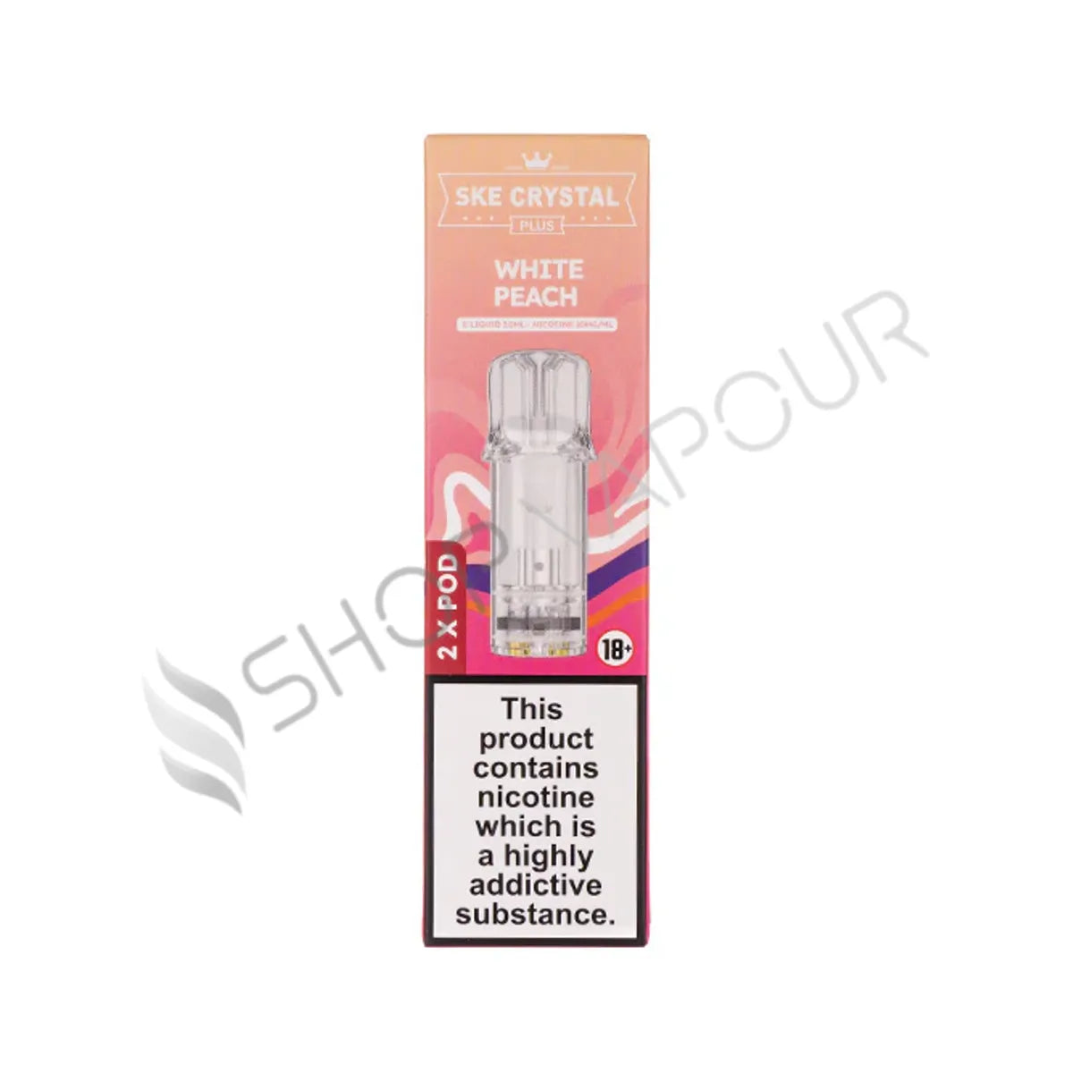 White Peach Crystal Plus Prefilled Pods by SKE