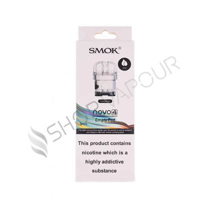 Smok Novo 4 Empty Replacement Pods - Transparent Clear