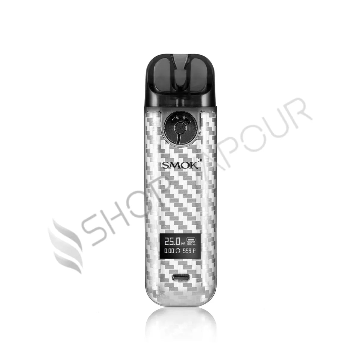 Smok Novo 4 Vape Kit - Silver Carbon Fibre