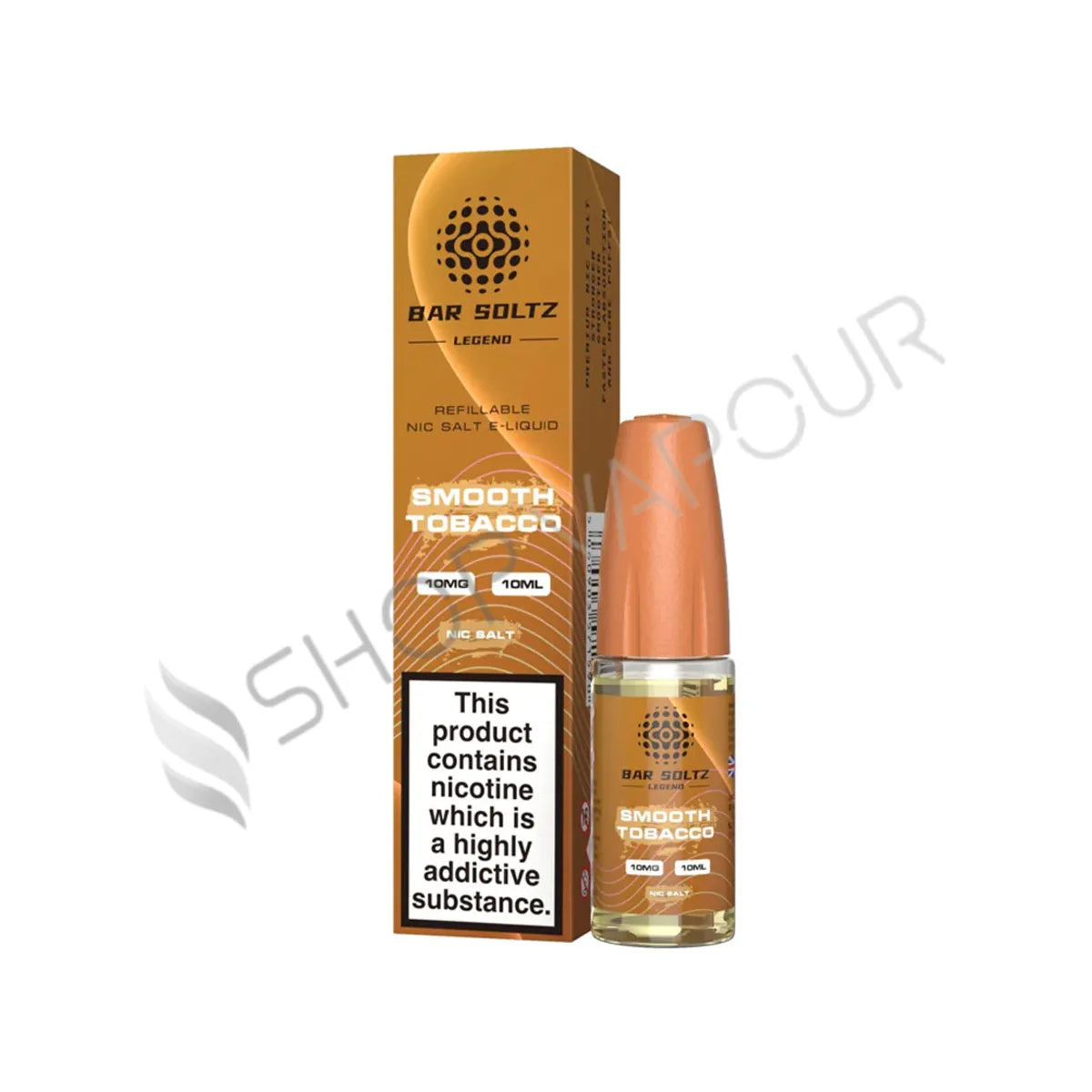 Smooth Tobacco Nic Salt E-Liquid by Bar Soltz Legend