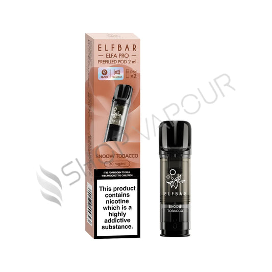 Snoow Tobacco Elfa Pro Prefilled Pods by Elf Bar