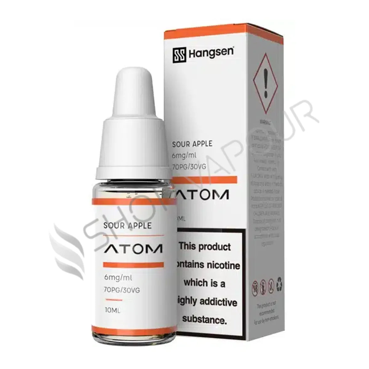 Sour Apple 10ml E-Liquid by Hangsen Atom